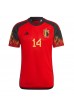 Fotbalové Dres Belgie Dries Mertens #14 Domácí Oblečení MS 2022 Krátký Rukáv